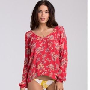 Billabong Festival Floral Boho Top